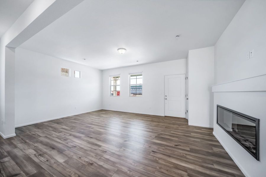 Spacious, unfurnished interior of a new home in Reunion, Commerce City (Image 13). Spacious, unfurnished interior of a new home in Reunion, Commerce City (Image 13).