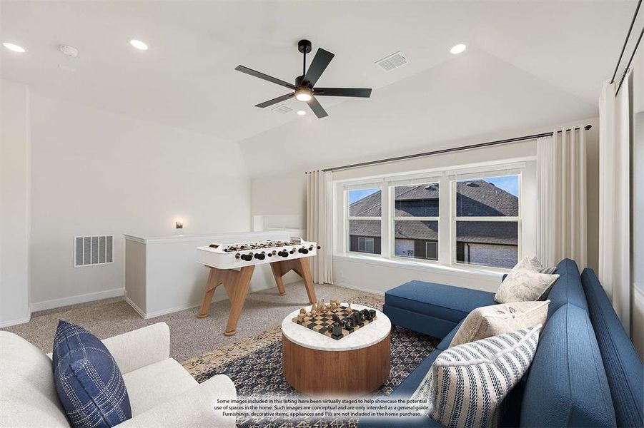 Furnished interior view inside a new home in Coyote Crossing, Godley (Image 15).