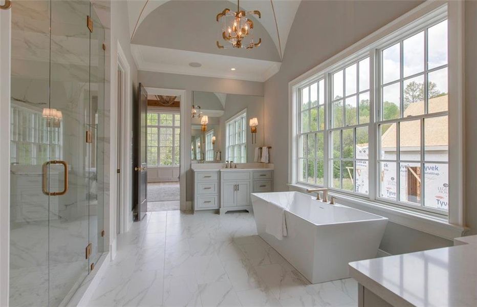 Furnished interior view inside a new home in , Canton (Image 18).