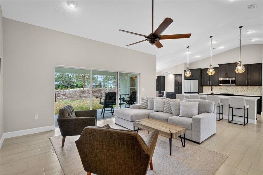 Furnished interior view inside a new home in , Palm Coast (Image 29).