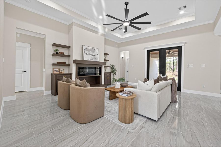 Furnished interior view inside a new home in , Dayton (Image 6).