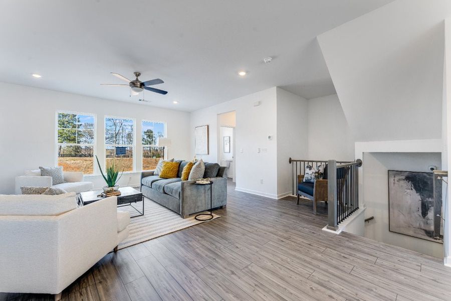 Furnished interior view inside a new home in Auburn Glen Towns, Dacula (Image 7).