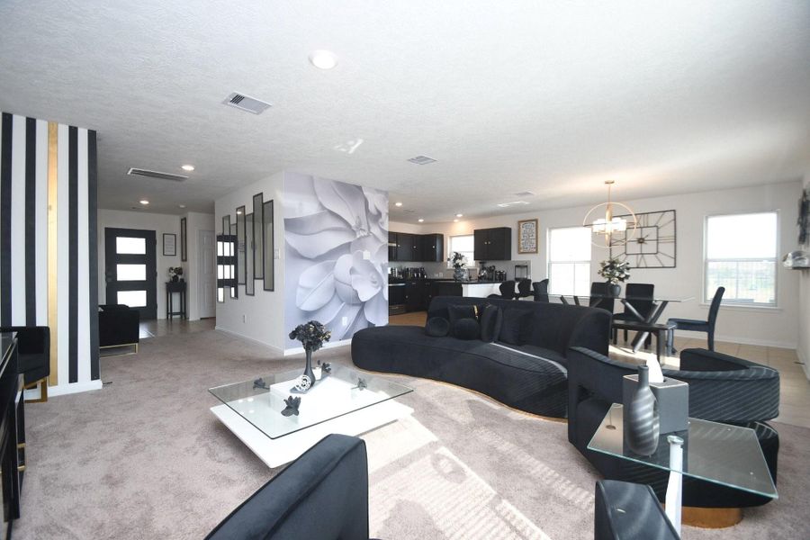 Furnished interior view inside a new home in , Katy (Image 9).