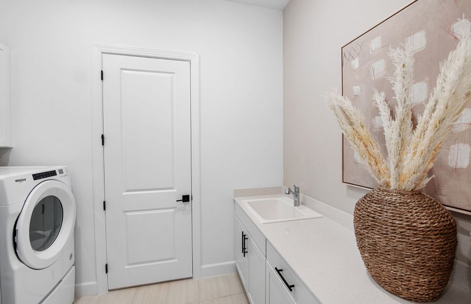 Smartly designed laundry in our active adult community Smartly designed laundry in our active adult community