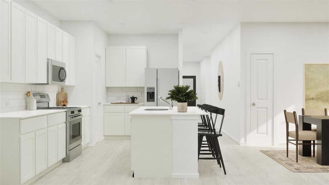 Furnished interior view inside a new home in , Elgin (Image 11).