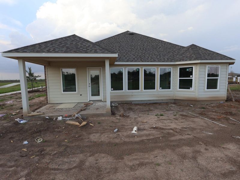 In-progress construction of a new home in Hallimore Ranch, Rosenberg, TX (Image 6). In-progress construction of a new home in Hallimore Ranch, Rosenberg, TX (Image 6).