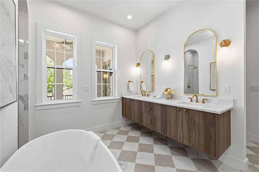 Furnished interior view inside a new home in , St. Petersburg (Image 51).