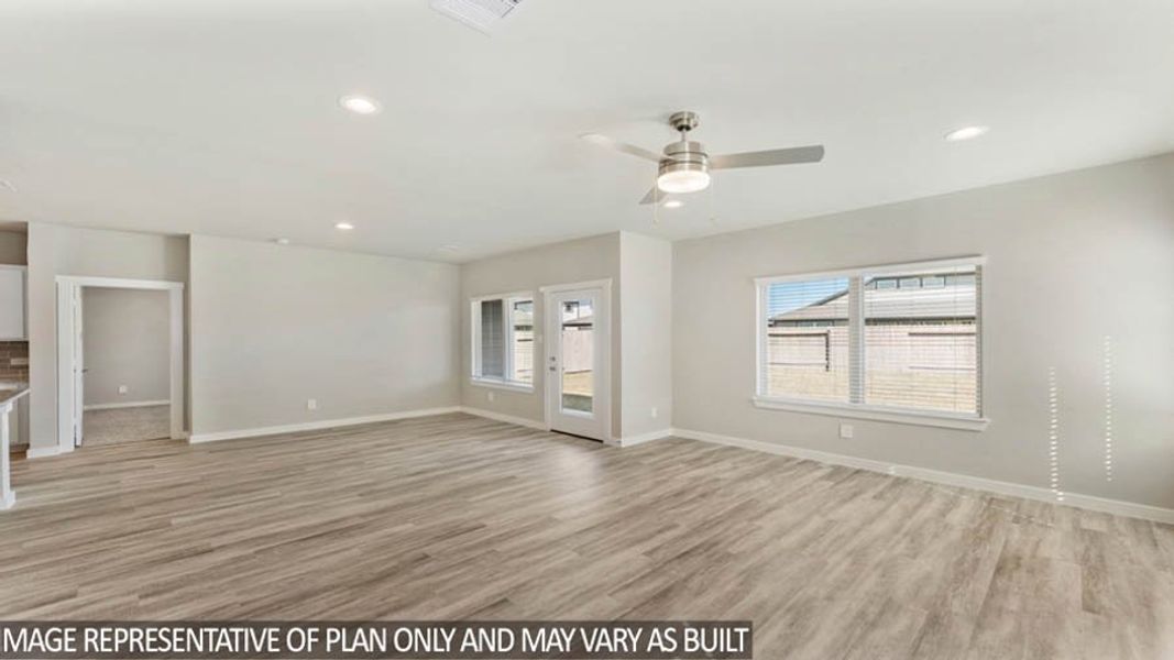 Representative unfurnished interior of a home built from the Diamond by D.R. Horton in Mill Creek Estates, Magnolia (Image 26). Representative unfurnished interior of a home built from the Diamond by D.R. Horton in Mill Creek Estates, Magnolia (Image 26).