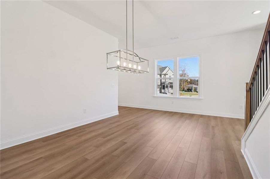 Spacious, unfurnished interior of a new home in East Harbor II at Chestatee, Dawsonville (Image 65).
