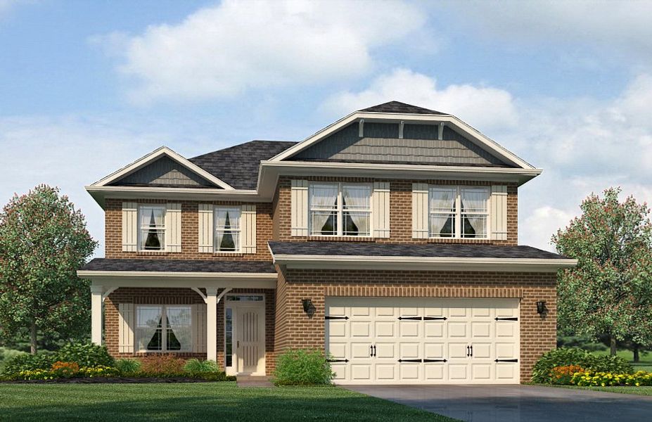 Representative exterior photo of a completed home built from the 2628 by Adams Homes in Parkland Place, Pace, FL (Image 19).