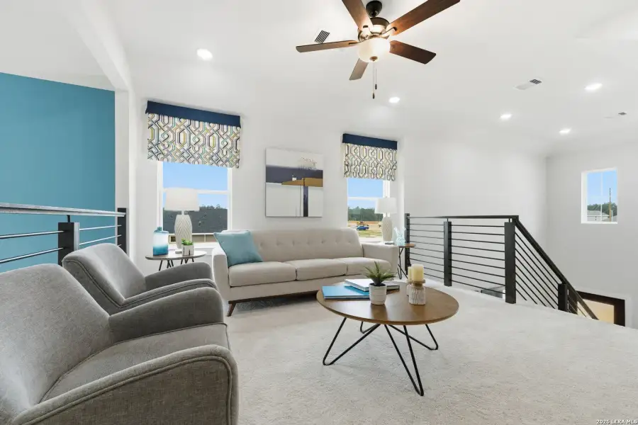 Furnished interior view inside a new home in Timber Creek, San Antonio (Image 8).