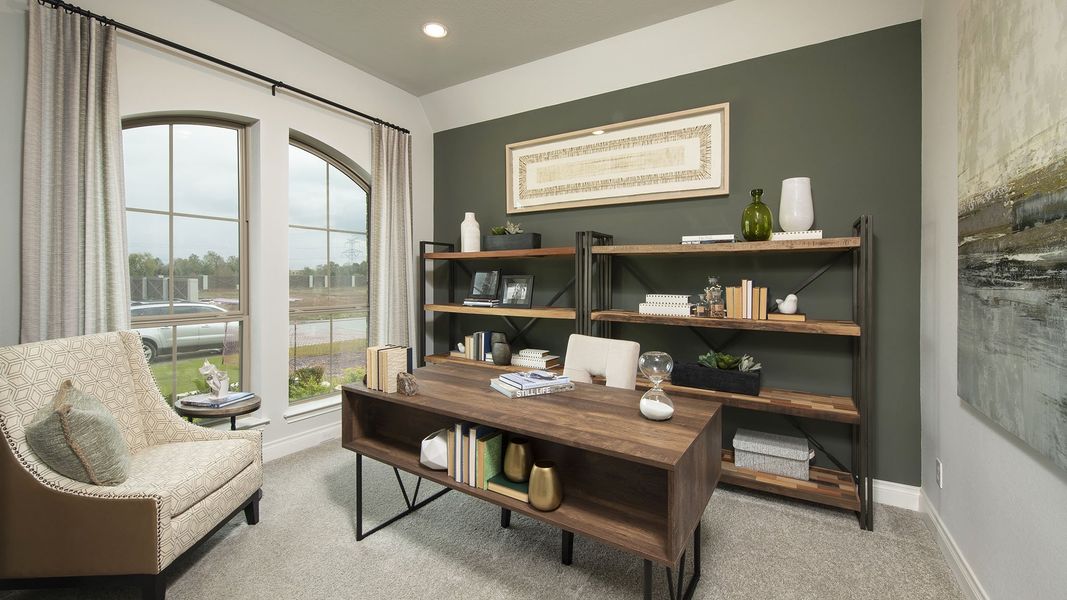 Furnished interior view inside a new home in Briggs Ranch, San Antonio (Image 15).