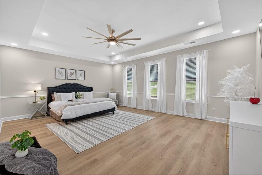 Furnished interior view inside a new home in , Oxford (Image 46).
