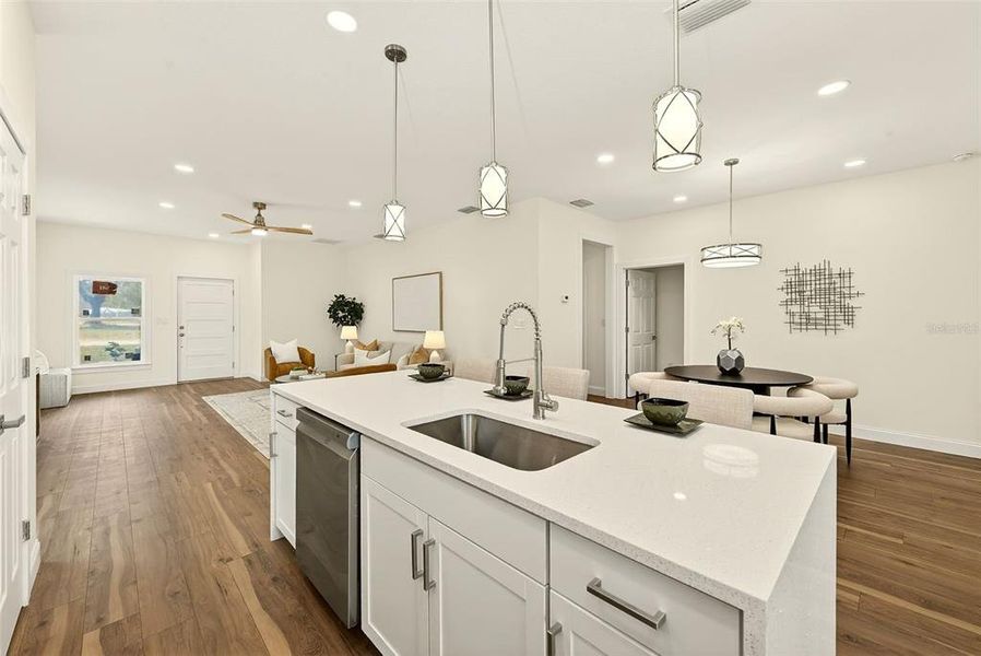 Furnished interior view inside a new home in , St. Petersburg (Image 13).