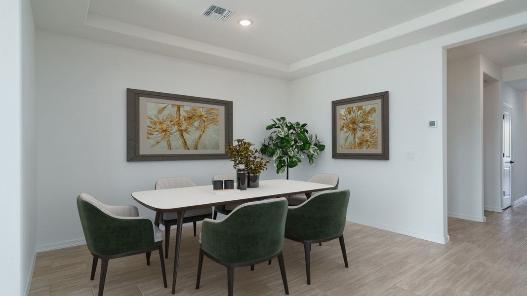 Furnished interior view inside a new home in The Ridge at Sienna Hills, Buckeye (Image 8).