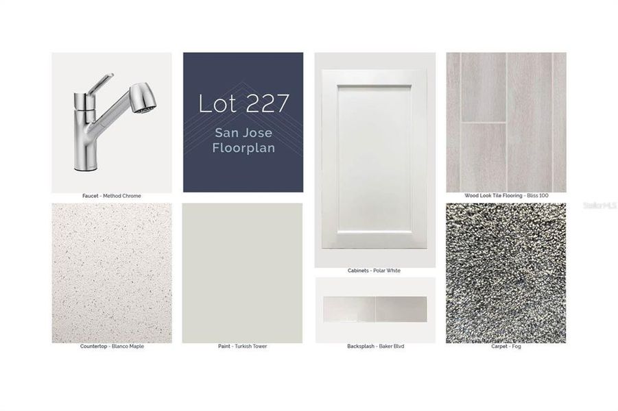 Sample of building materials used in homes in Tyson Ranch, Orlando (Image 6).