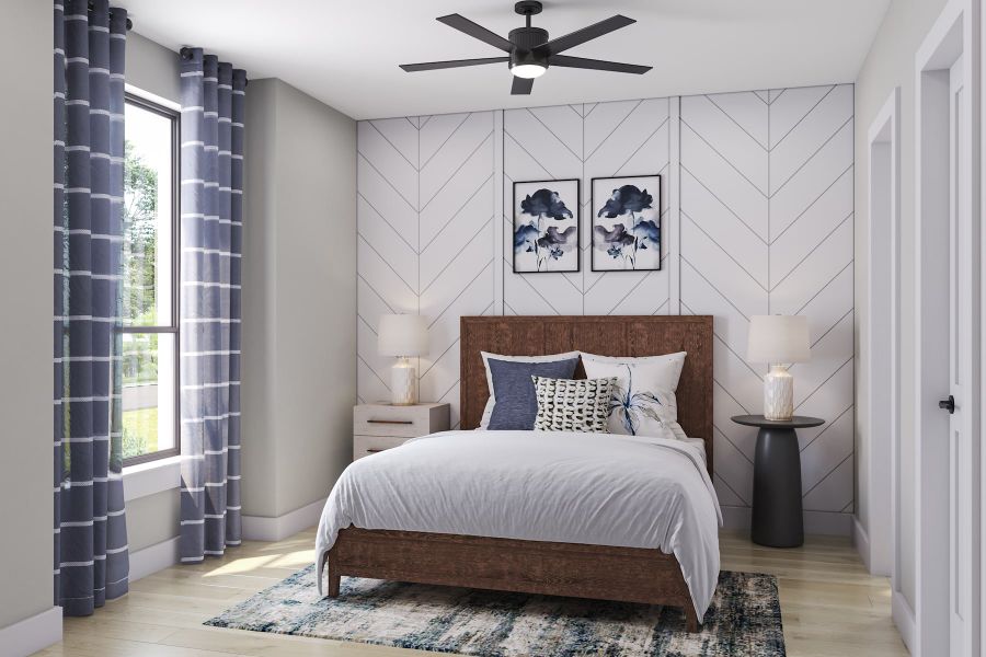 Representative furnished interior of a home built from the Veneto by Tri Pointe Homes in Legacy Grove, Montgomery (Image 24).