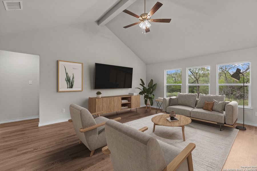 Furnished interior view inside a new home in , Pleasanton (Image 7). Furnished interior view inside a new home in , Pleasanton (Image 7).