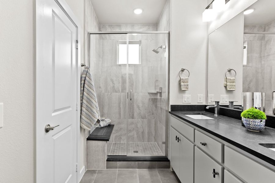 Furnished interior view inside a new home in Wildridge, Oak Point (Image 30).