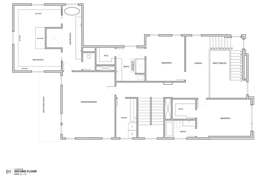 Second level floorplan.