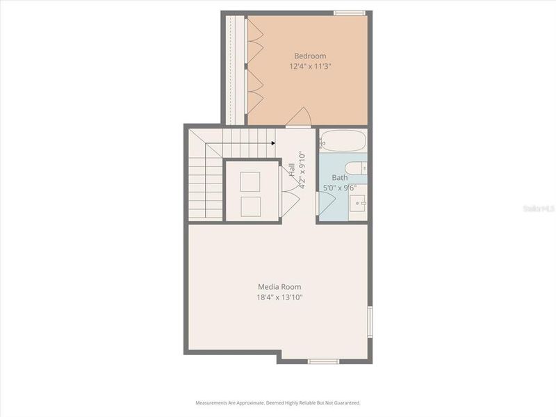 2D floor plan layout of this home in Waterset, Apollo Beach, FL (Image 5).