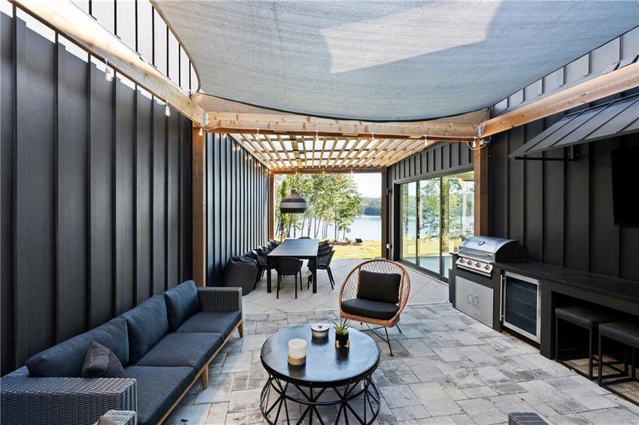 Exterior details and patio area of a home in , Waleska (Image 3).