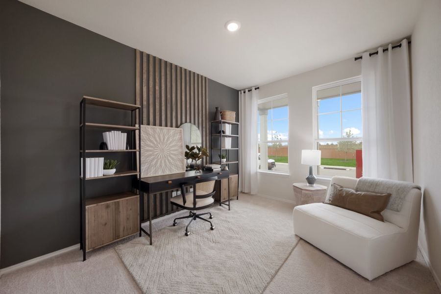 Representative furnished interior of a home built from the Capistrano by Centex in Wildwood Reserve, San Antonio (Image 8). Representative furnished interior of a home built from the Capistrano by Centex in Wildwood Reserve, San Antonio (Image 8).