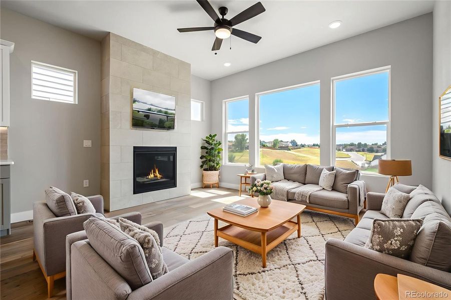 Furnished interior view inside a new home in Trailside at Cottonwood Creek, Colorado Springs (Image 7).