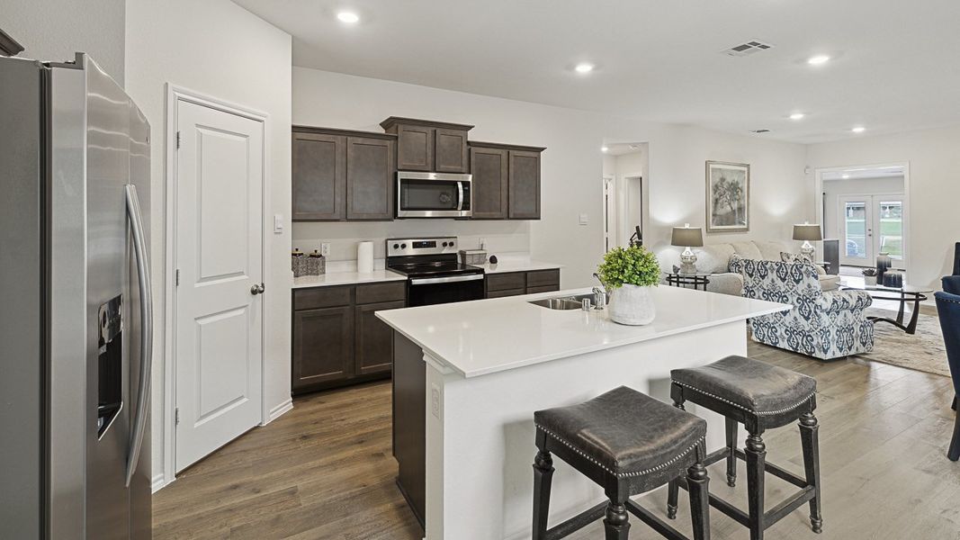 Furnished interior view inside a new home in Wildcat Ranch, Crandall (Image 6).