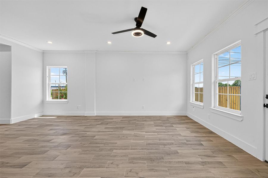 Spacious, unfurnished interior of a new home in , Houston (Image 7). Spacious, unfurnished interior of a new home in , Houston (Image 7).