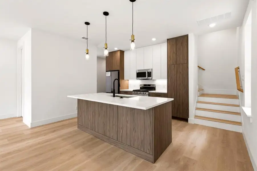 Furnished interior view inside a new home in , Dallas (Image 6).