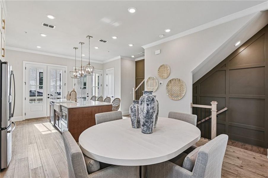 Furnished interior view inside a new home in Byers Park, Alpharetta (Image 15).