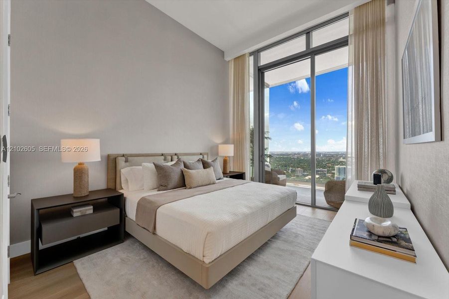 Furnished interior view inside a new home in , Miami (Image 5).