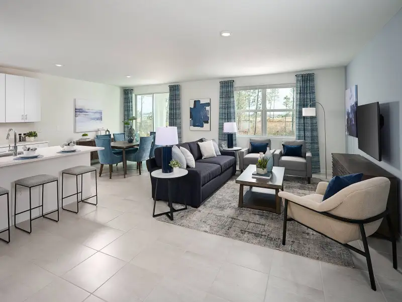 Furnished interior view inside a new home in Meritage Homes at Terra Lago - Classic Series, Indiantown (Image 5).