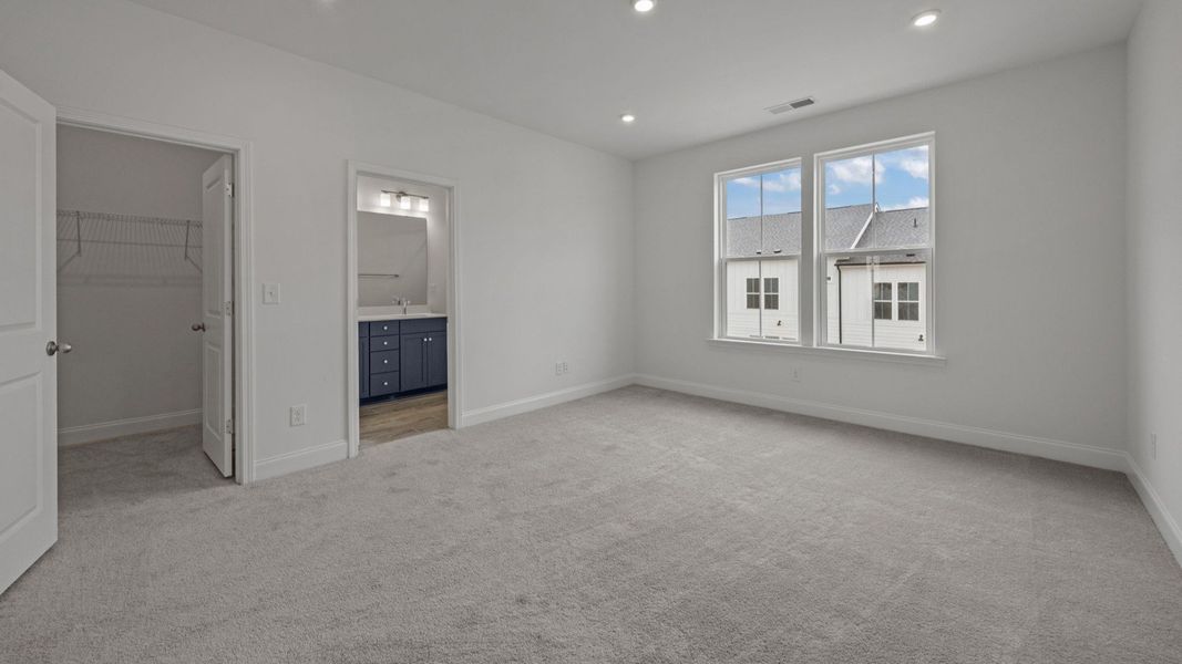 The Landon Plan in River District by DBR Homes in Charlotte, N.C - Primary Bedroom The Landon Plan in River District by DBR Homes in Charlotte, N.C - Primary Bedroom