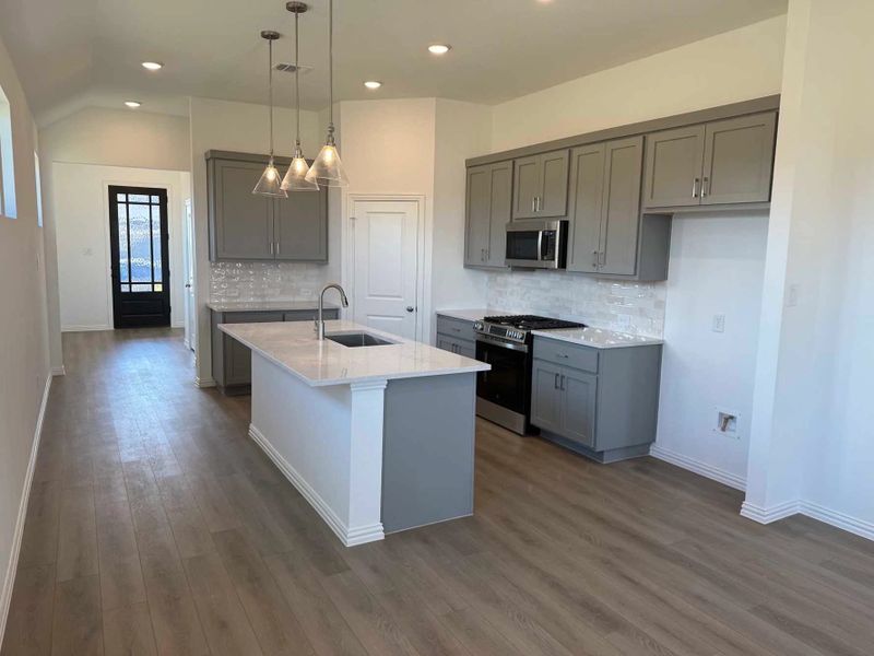 Kitchen Construction Progress featuring the Milan Collection