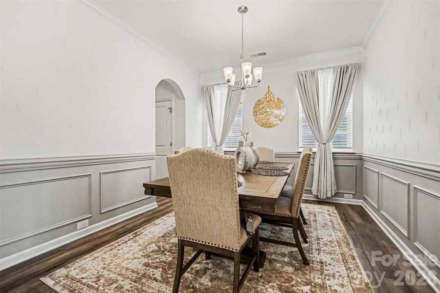 Furnished interior view inside a new home in Gambill Forest: Enclave, Mooresville (Image 6).