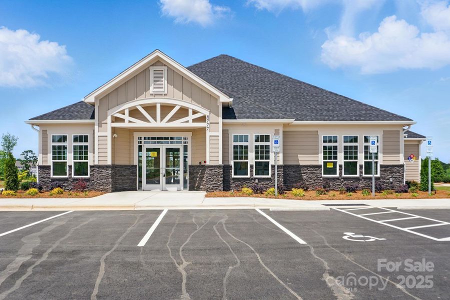 Front exterior of a new home in The Meadows at Laurelbrook, Sherrills Ford, NC, highlighting curb appeal (Image 21).