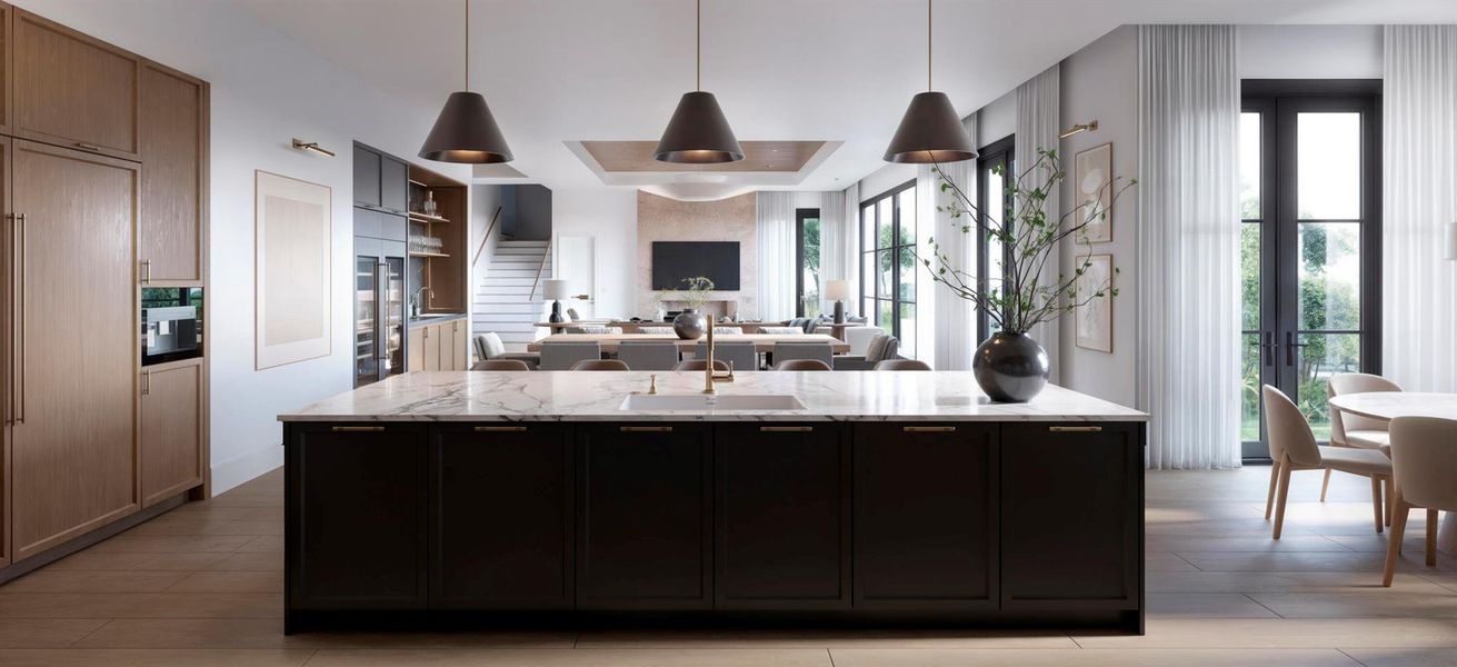 Furnished interior view inside a new home in , Boca Raton (Image 30).