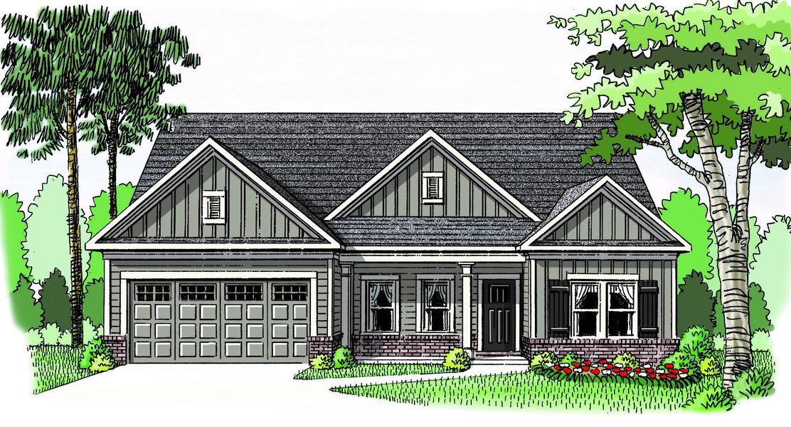 Representative rendering of the exterior for the The Everett by Reliant Homes (Image 3).