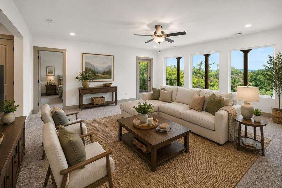 Furnished interior view inside a new home in , Ellijay (Image 13).