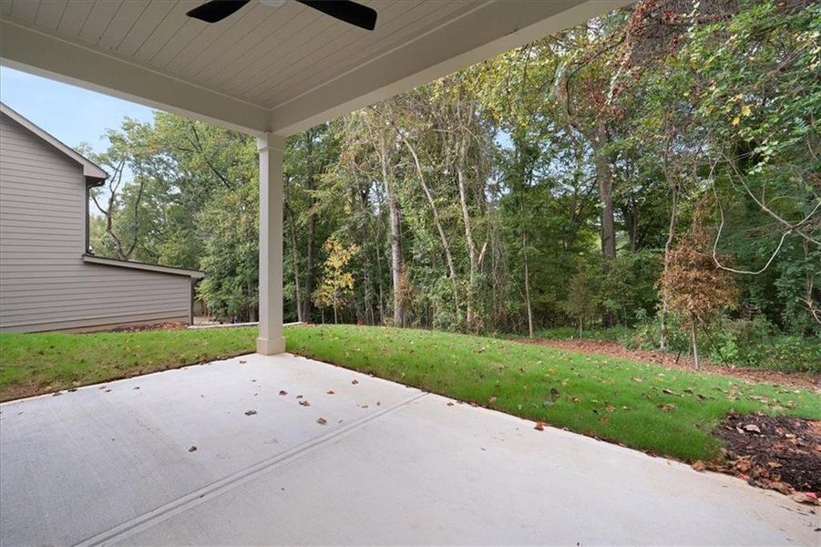 Exterior details and patio area of a home in , Atlanta (Image 25). Exterior details and patio area of a home in , Atlanta (Image 25).