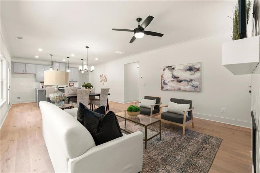 Furnished interior view inside a new home in , Covington (Image 37).
