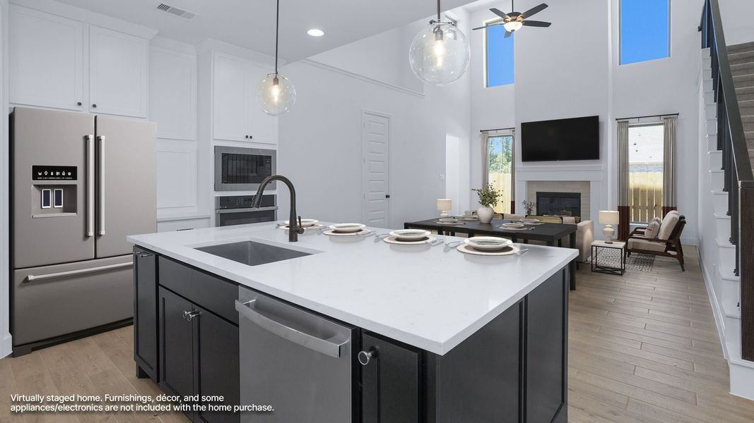 Furnished interior view inside a new home in Artavia, Conroe (Image 3).
