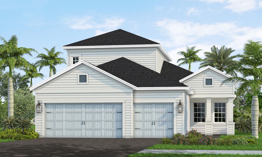 Representative exterior photo of a completed home built from the Lighthouse by Neal Communities in Wildleaf at North River Ranch, Parrish, FL (Image 12). Representative exterior photo of a completed home built from the Lighthouse by Neal Communities in Wildleaf at North River Ranch, Parrish, FL (Image 12).