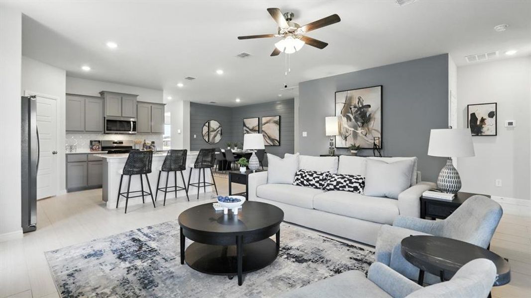 Furnished interior view inside a new home in The Canyons, Keene (Image 19). Furnished interior view inside a new home in The Canyons, Keene (Image 19).
