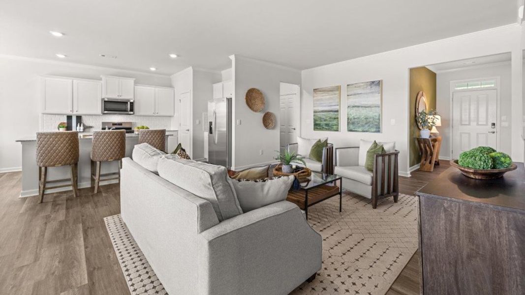 Representative furnished interior of a home built from the Booth by D.R. Horton in Whispering Springs, Maryville (Image 5).