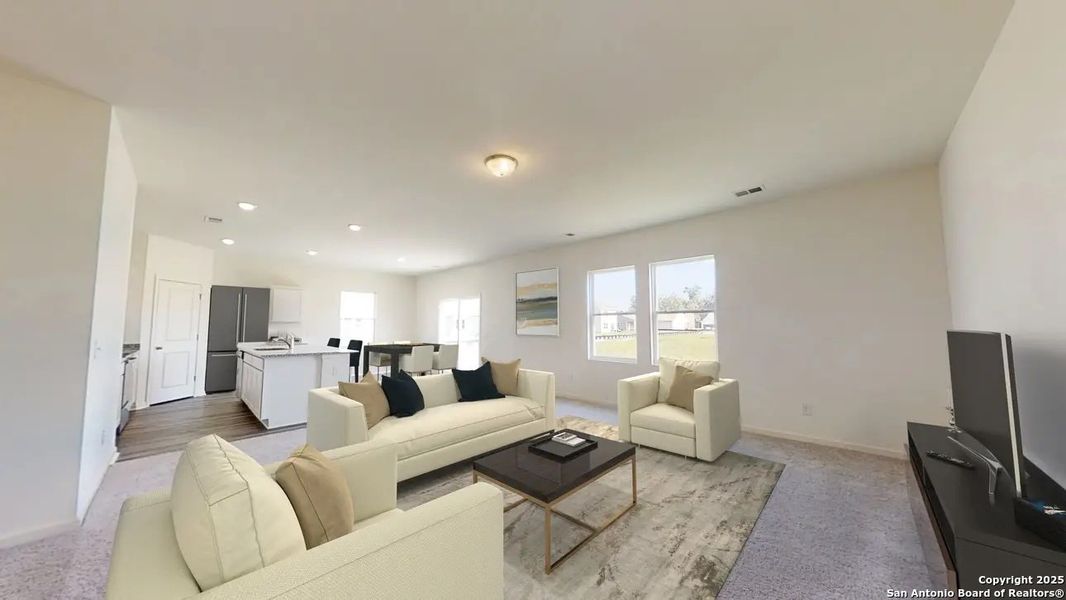 Furnished interior view inside a new home in Saddlebrook Ranch, Schertz (Image 4). Furnished interior view inside a new home in Saddlebrook Ranch, Schertz (Image 4).