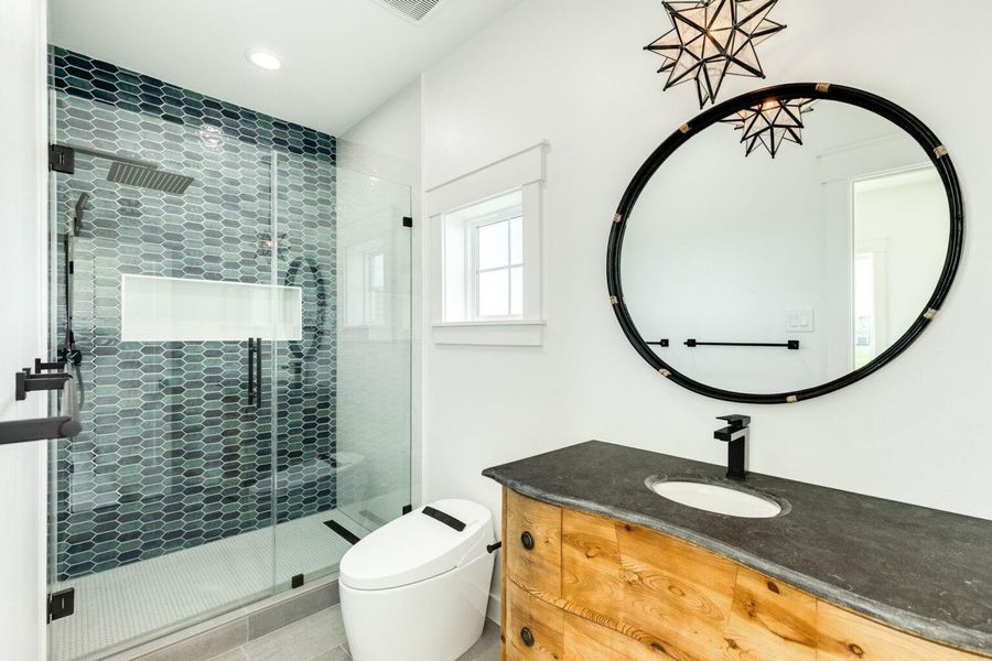 Furnished interior view inside a new home in , Galveston (Image 12).