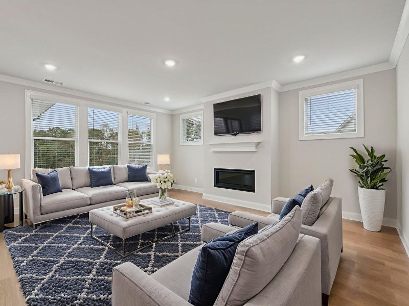Furnished interior view inside a new home in Vines at Mill Creek - Legacy Series, Braselton (Image 5).